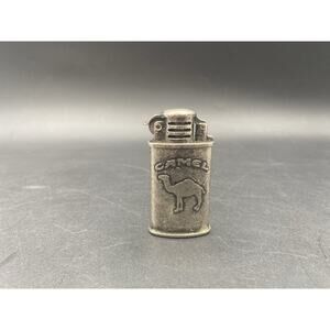 Vintage Camel Cigarette Lighter Steel Trench Style Lighter.